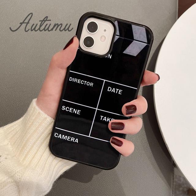 Clapper board Phone Case for iPhone 11 12 13 14 Pro Max mini X XR XS SE 2020 5 6S 7 8 Plus Samsung Galaxy S21 S22 Cover shell