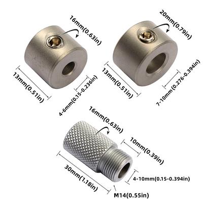 4-10mm Doweling Jig Drilling Bushing Woodworking Drill Bits Limit Rings Dowel Stop Collars Ring Stainless Steel Tool Accessories