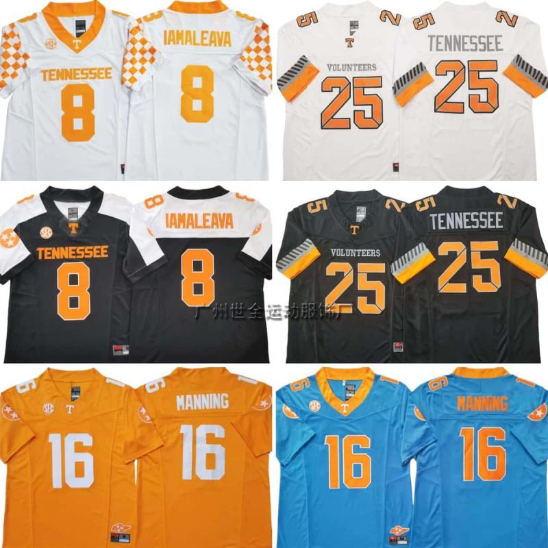 Tennessee Volunteers College Football Jersey Retro Style Embroidered Practice Uniform Men