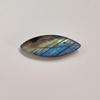 Multi Flashy Marquise Labradorite Cabochon Gemstone, 32.45 Carat, 44x15x6 MM Size.