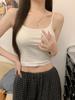 #Early autumn versatile seamless velvet thermal sling vest slim and thin women's fixed with chest pad primer