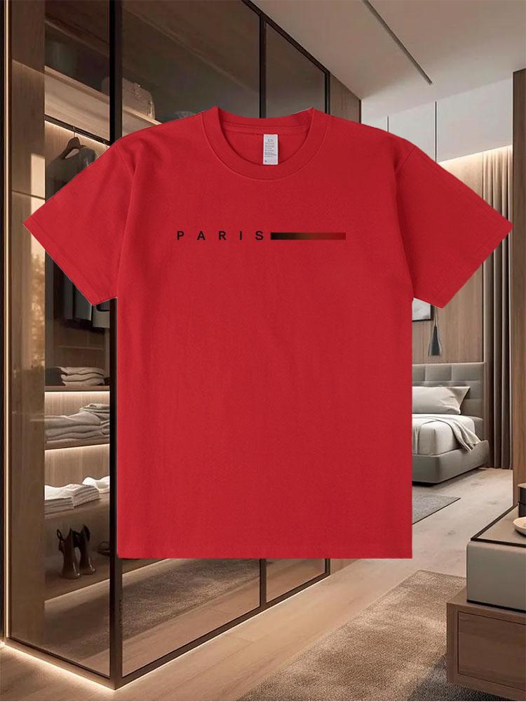 100% Pure Cotton 2025 Men's Casual T - Shirts Trendy in Summer