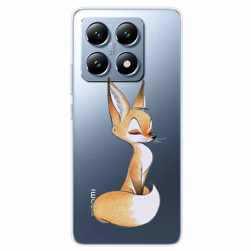 For Xiaomi 14T Case Transparent Cute Soft Silicone TPU Coque for Xiaomi 14t Pro Phone Cover Clear Capa Mi14T 14 t 14tPro Shells