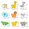 Non-Toxic Wooden Animal Stacking Block Game Shape Matching Puzzle Balance Toy Montessori Fine Motor Training Educational Toys For Children