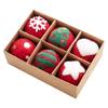 INS Snowflake Christmas Tree Decorative Ball Wool Felt DIY Material Small Pendant Christmas Decorations Holiday Atmosphere Props