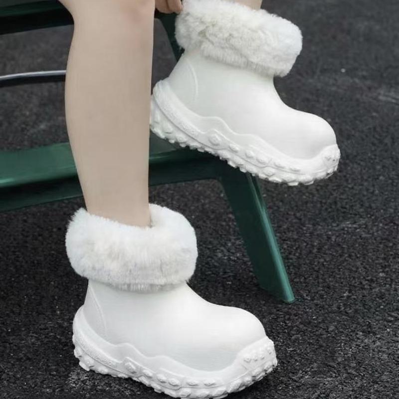 Fashion New Winter Waterproof and Warm Women's Boots Comfortable Lightweight Women's Cotton Boots Fashionable and Versatile Cotton Boots