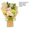 Soap Flower Bouquet Scented Artificial Carnation Rose Flower Bouquet for Women Mom Wife Best Friend Birthday Christmas Valentine's Day
