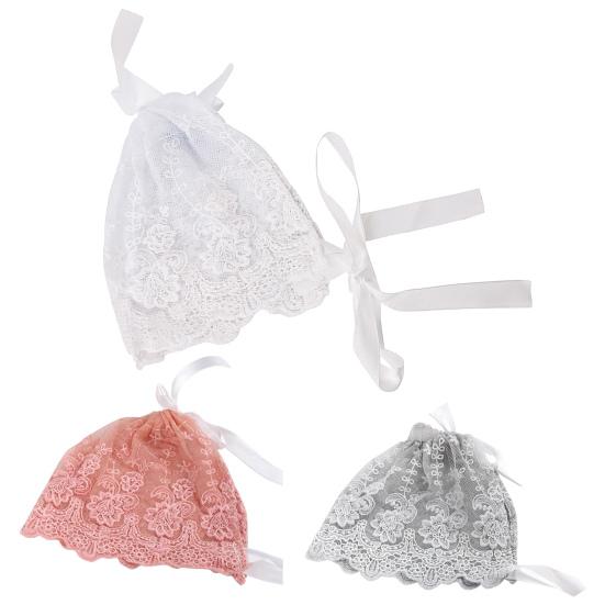 Pamut Babasapka Csipke Mintás Csecsemő Kötött Csipkesapka Kisfiúknak és Kislányoknak Pánttal