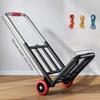 Portable Hand-Pulled op Cart Foldable Cargo very Vehicle Lightweight Household Vegetable Bung Transport Tool