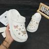 Fashionable Shoe Accessory Set, with a Shoe Chain Clasp, Removable, Suitable for Sandals and Flip-flops.