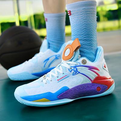 New High Quality Glow-in-the-dark Combat Basketball Shoes for Men Soft Sole Friction with Sound Anti-slip Student Sports