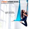 Aerial Yoga Hammock & Swing, 5.5 Yards, Aerial Yoga Starter Kit with 100gsm Nylon Fabric, Full Rigging Hardware & Easy Set-up Guide, Antigravity
