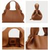 Trendy Cloud Leather Hobo Shoulder Bag for Women Fashion Dumpling Crossbody Purse Ladies Handbag