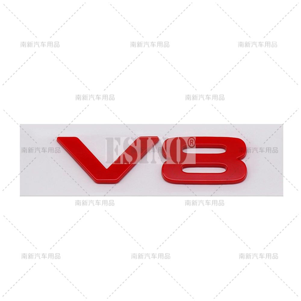 Car Styling 3D V8 ABS Adhesive Emblem Trunk Badge Fender Sticker Body for Defender 90 110 5.0T V8 Octa Black