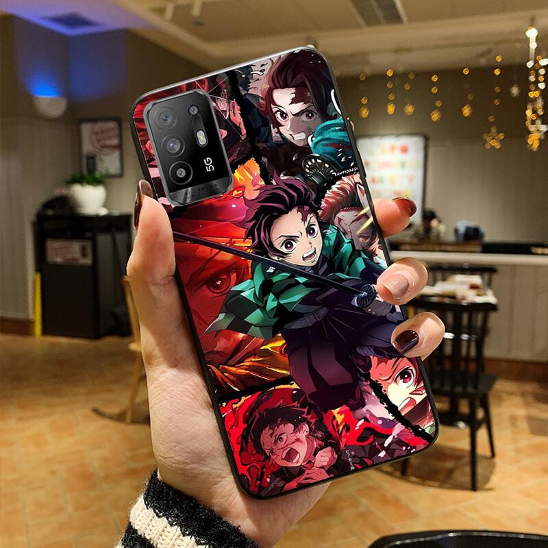 

Чохол для телефону Demon Slayer kimetsu no yaiba Аніме для OPPO A54 A74 A94 A53S A9 A5 A15 A16 A91 A96 A76 Reno8 8Pro Reno2 Z Reno 8 Pro 5G Global