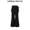 UR Women's Faux Two-Piece Tie-Waist Wide-Leg Pants
