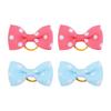 Puppy Hair Bow Puppy Hair Accessory Set Handmade Dog Hair Bowknot Set with Rubber Bands for Small Pets Party Christmas Birthday