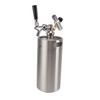Minicheg de 3,6L din Oțel Inoxidabil cu Robinet, Manometru 150PSI, Presurizat, Bere Artizanală pentru Preparare Acasă