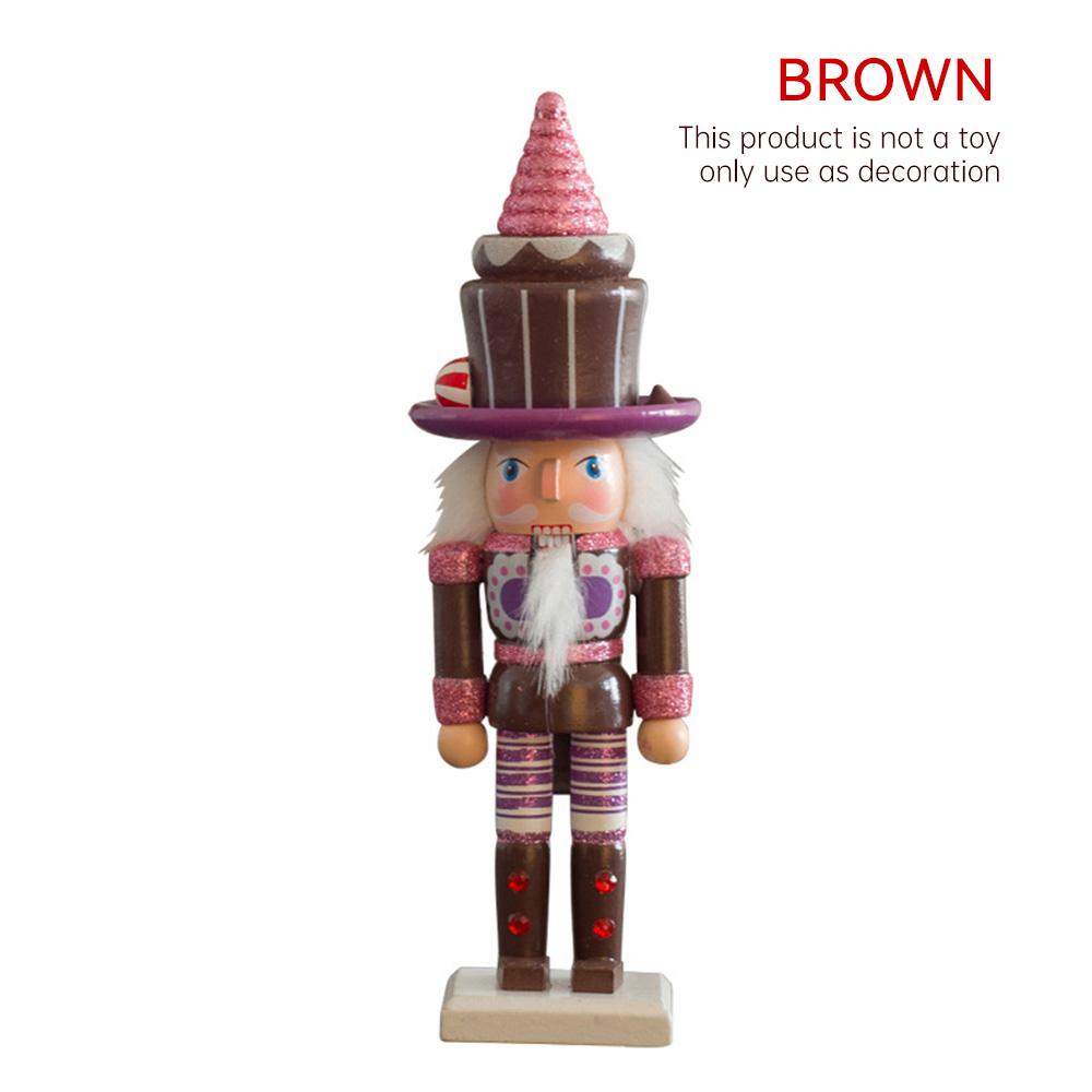 Dekoracja Świąteczna Dziadek do Orzechów Żołnierz Prezent dla Dzieci Ciasto Drewniana Marionetka Lalka Ozdoba na Biurko Nowy Rok Dekoracja Domu