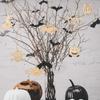 20PCS Handmade Wood Hanging Halloweens Decorations Easy Assembly Holiday Craft Project for Kids Adults