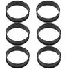 6PCS Stainless Steel Mousse Cake Mold Heat-Resistant Perforated Round Tart Ring Cookies Pastry Circle Cutter Mold Baking Tools