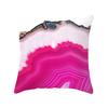 Simple Abstract Geometric Art Peach Leather Velvet Pillow, Fashionable and Comfortable Home Sofa Waist Cushion Pillow Cover