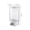 1.5L Wall Mounted Separate Rice Bucket Kitchen Cereal Dispenser Transparent Grain Jar Food Storage Box Container Sealed Tanks