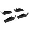 4pcs RV Gutter Spouts Direct Rain Water Away From RV Gutter Extender for Most Motorhomes Black