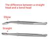 Stainless Steel Flat Mouth Eyelashes Tweezers False Eyelashes Applicator  Eyelash Grafting