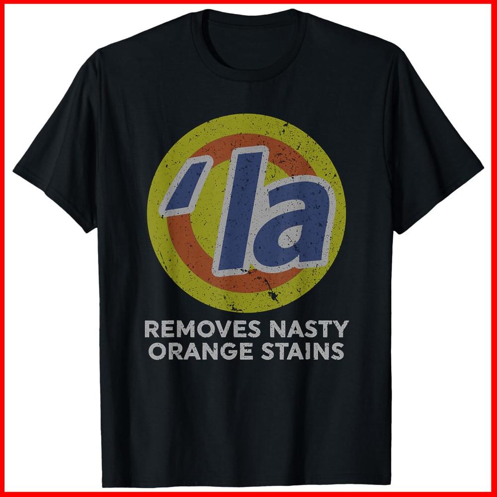 Kamala Harris Removes Nasty Orange Stains Vintage Retro Black Cotton T-Shirt Unisex T-Shirt S