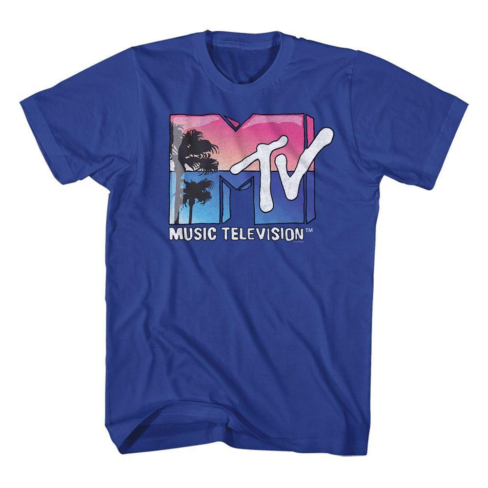 MTV Beach Logo Royal T-Shirt M
