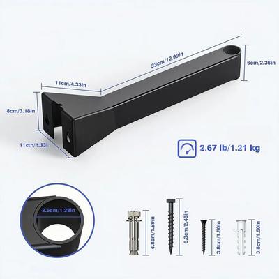1PC Bracket 33x8x11cm 360° Rotation For STARLINK Short Wall Mount Internet Kit Adjustable For Starlink Wall Mount Bracket Rack