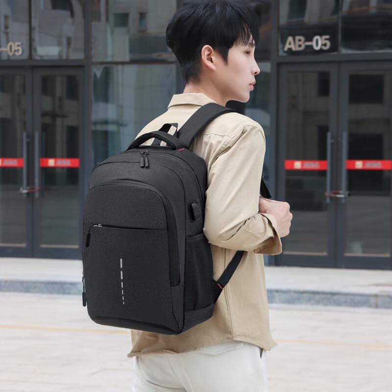 Large Capacity Oxford Cloth Student Backpack with Reflective Strip