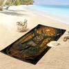 Dark Soul Print Beach Towel, Large Soft Quick Dry Towel for Beach Camping Swimming