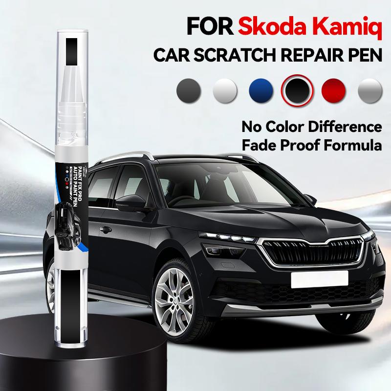 Marca OPRTAMG Per Skoda Kamiq Penna per Riparazione Vernice Auto Touch-Up Rimuovi Graffi Fai-da-te Accessori Auto Blu LB5K Argento LA7R Bianco LB9