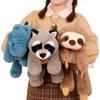 45-70Cm Súper Suave Perezoso Peludo Animales de Peluche Peluche Peluche Mapache Zorro Cocodrilo Perezoso Abrazo Cojín de Tiro Regalo de Cumpleaños Niño