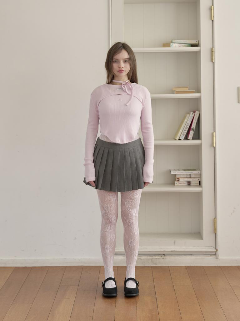 MIERCOLES Mr Sleeveless Top Set [Pink]