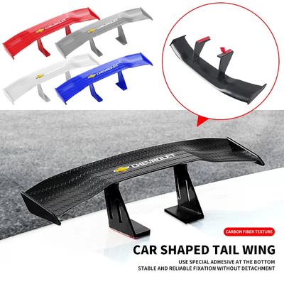 Mini Spoiler 3D Achterklep Vleugel Kofferbak Lip Spoiler Stickers Voor Spark Captiva Cruze Malibu Equinox Trax Camaro Blazer