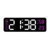 Multifunctional Alarm Clock Temperature and Humidity Calendar Display Dual Alarm Clock with Adjustable Brightness LEDalarm Clock
