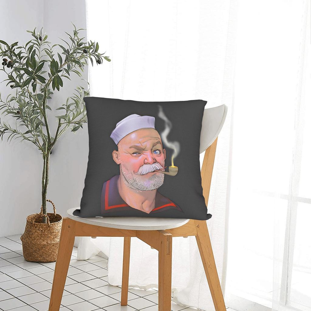 Bluto And Olive Oyl Pillow Case Soft Pillow Cover Vintage Pillowcases For Sofa Couch Bed Living Room