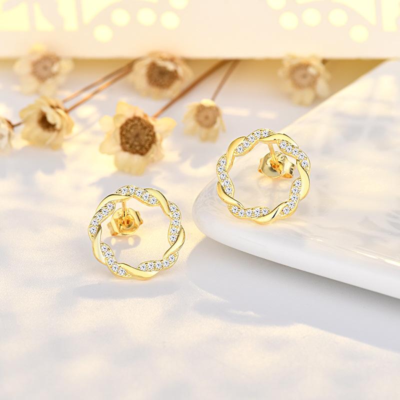 925 Sterling Silver Cross Stud Earrings For Women High Quality Exquisite Student Girlfriend Jewelry Accessories Heart GiftGood product