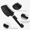 Scalp Massage Comb Bristle Nylon Rubber Handle Vent Detangle Brush for Curly Hair Women & Men Hairdressing Tools