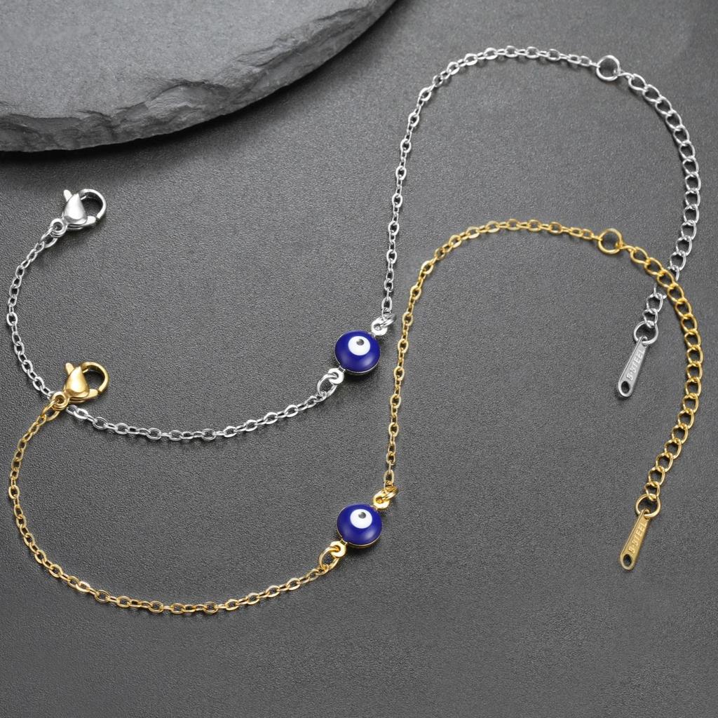 LIKGREAT Blue Evil Eye Bracelets for Women Girl Teen Protection Turkish Good Luck Bracelet Talisman Jewelry Gift