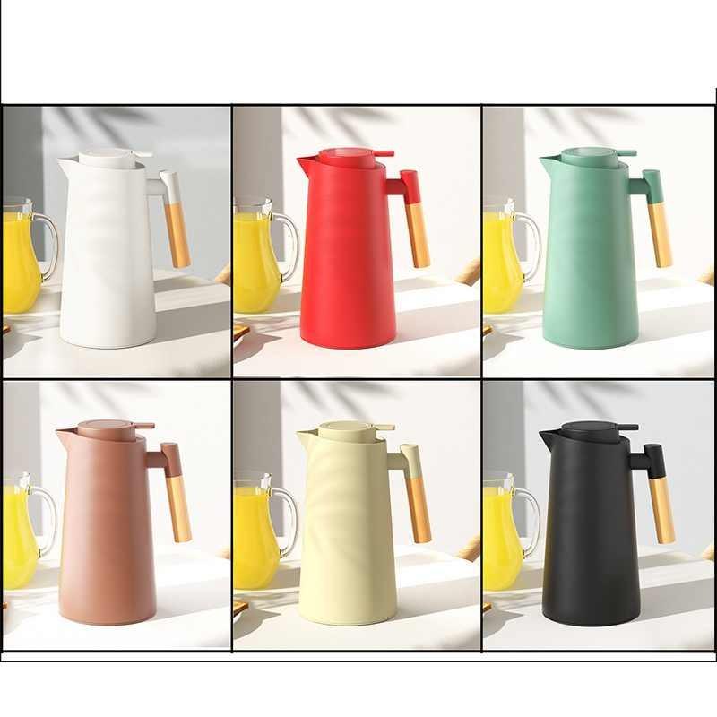 Bouteille d'eau isotherme de grande capacité avec intérieur en verre pour un usage domestique et le stockage de boissons chaudes