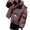 Brand genuine down cotton clothes women's short 2025 Korean version loose student bread clothes small warm jacket tide