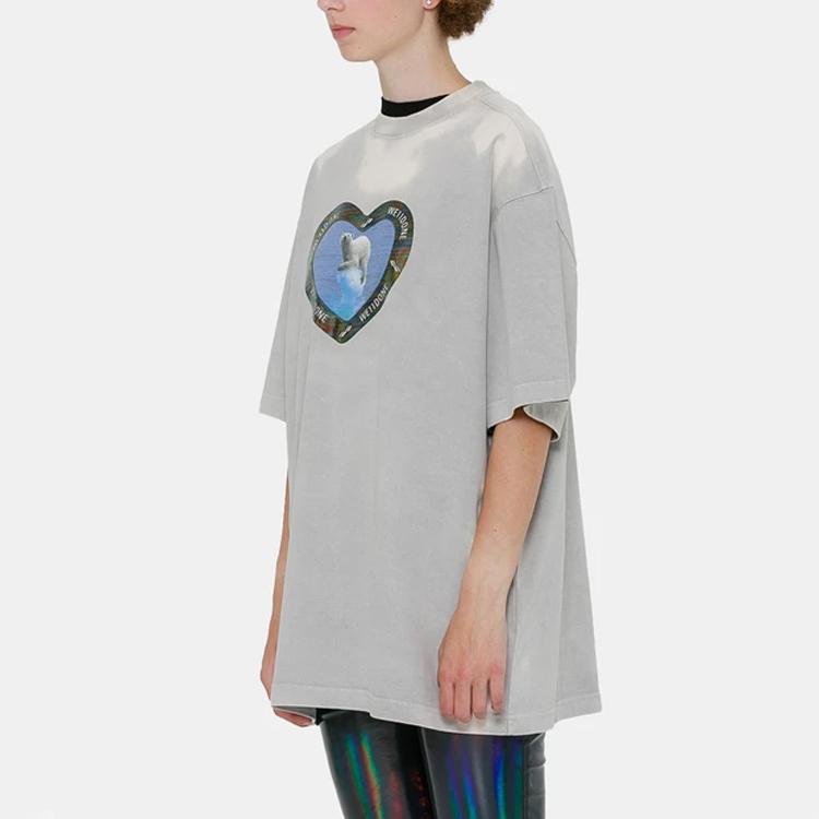 WE11DONE Thermo Sensitive Polar Bear T-Shirt Ivory Unisex Tops White WD-TT8-20-105-U-IV