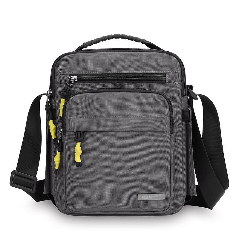 Мужская сумка через плечо большой емкости, многослойная сумка, деловая сумка-кроссбоди из Оксфорда