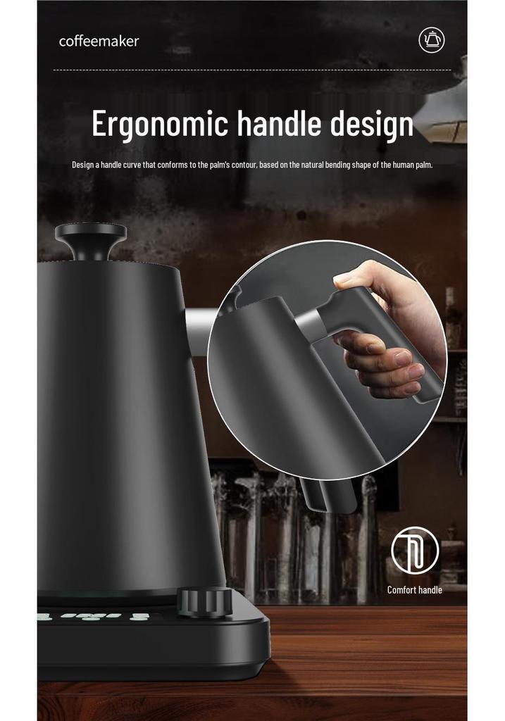 Intelligente Schwanenhals-Elektro-Teekanne für Pour-Over-Kaffee mit konstanter Temperaturregelung