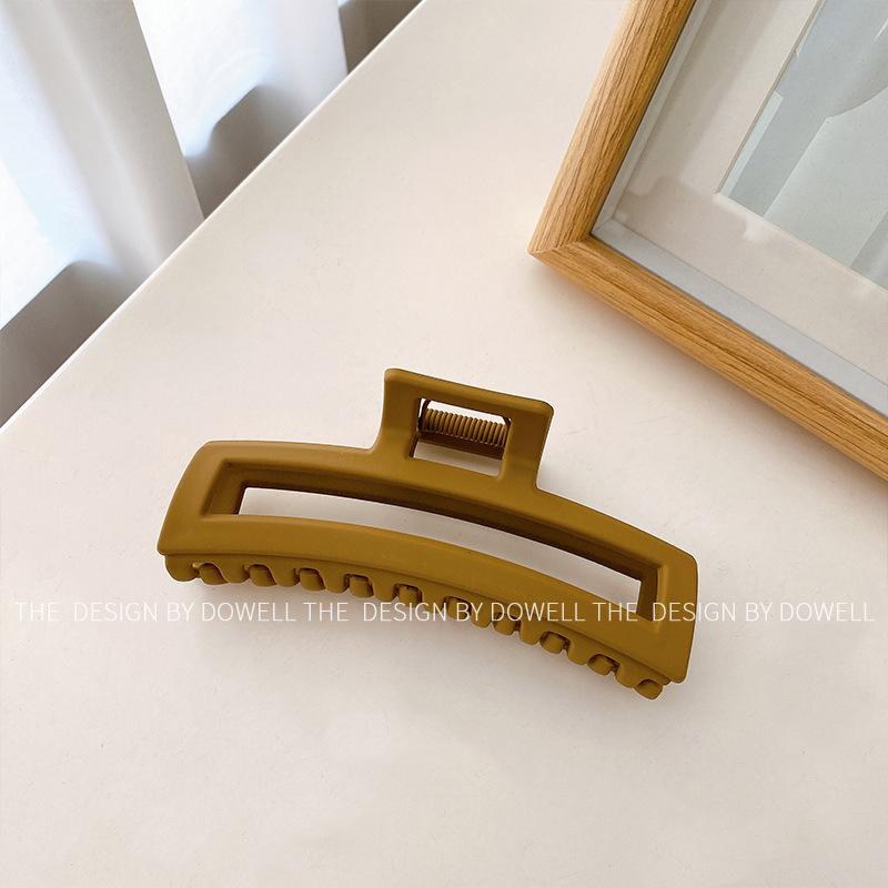 

Hair Resin Elegant Clips Set For Women Featuring Stylish Shapes And Timeless Colors Square Clip Light Brown