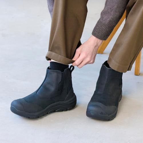 KEEN Revel IV Chelsea Boots, Men's, Black/Black, Size 25.5cm